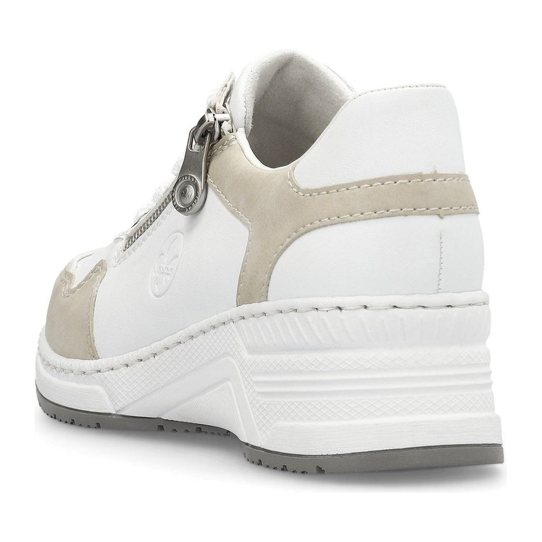 Rieker womens white leisure trainers | Vilbury London