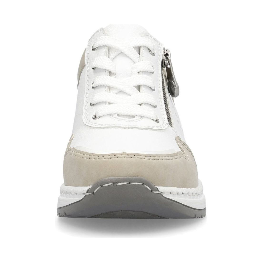 Rieker womens white leisure trainers | Vilbury London