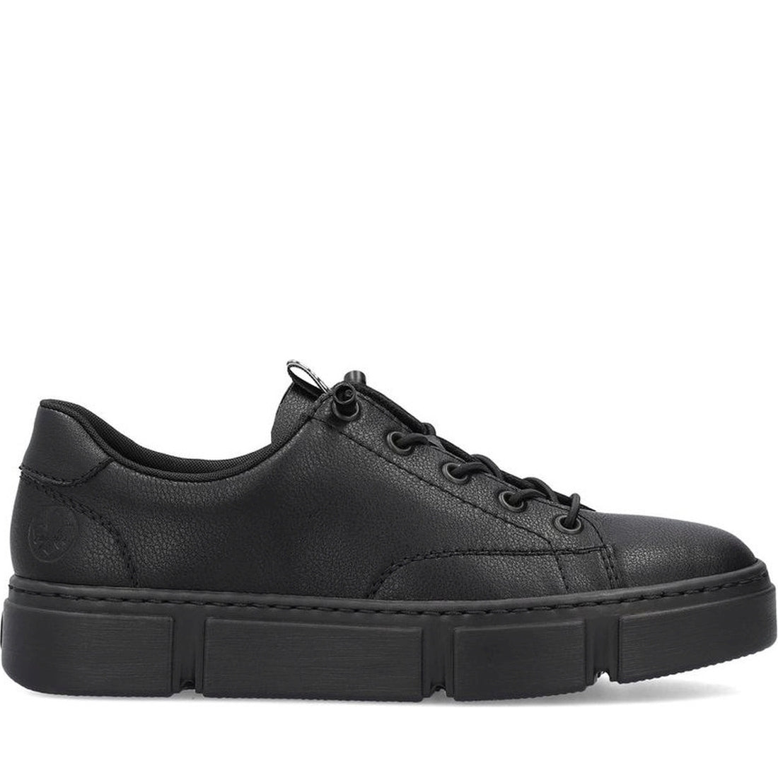 Rieker womens black leisure trainers | Vilbury London