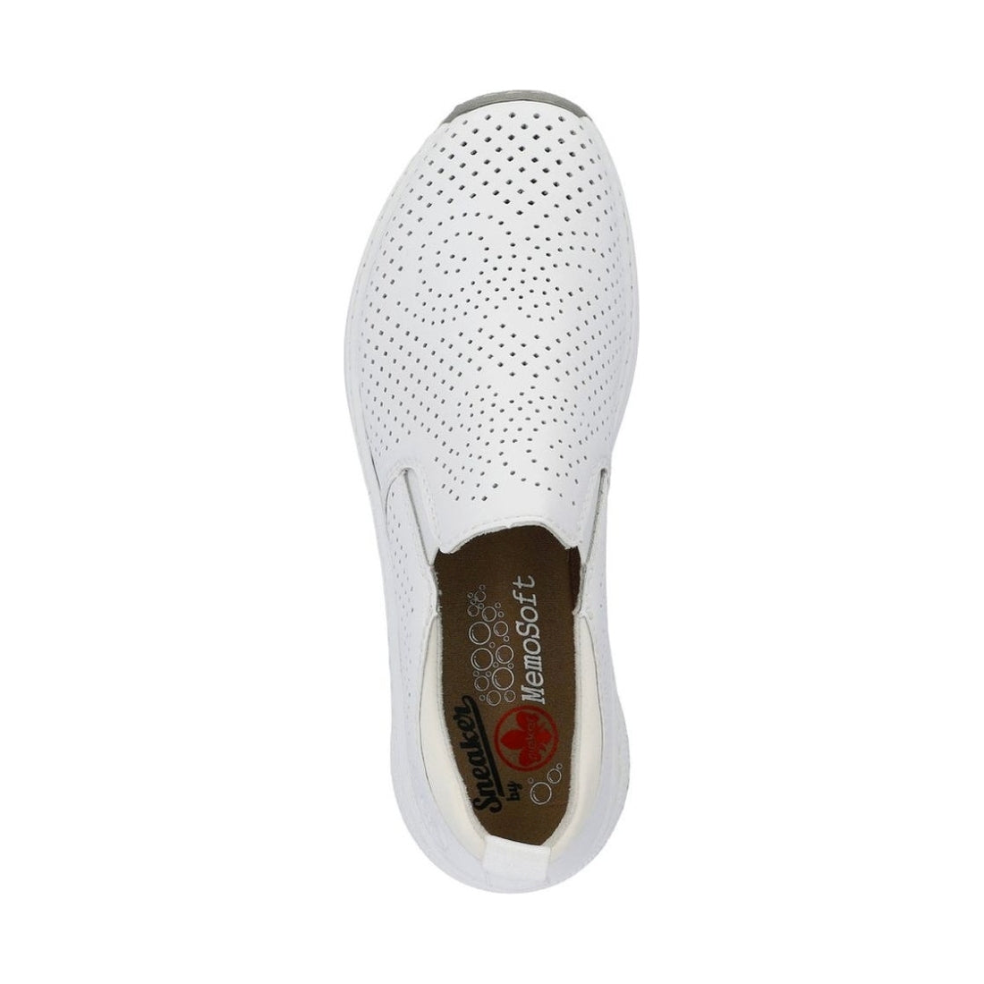 Rieker womens white leisure trainers | Vilbury London
