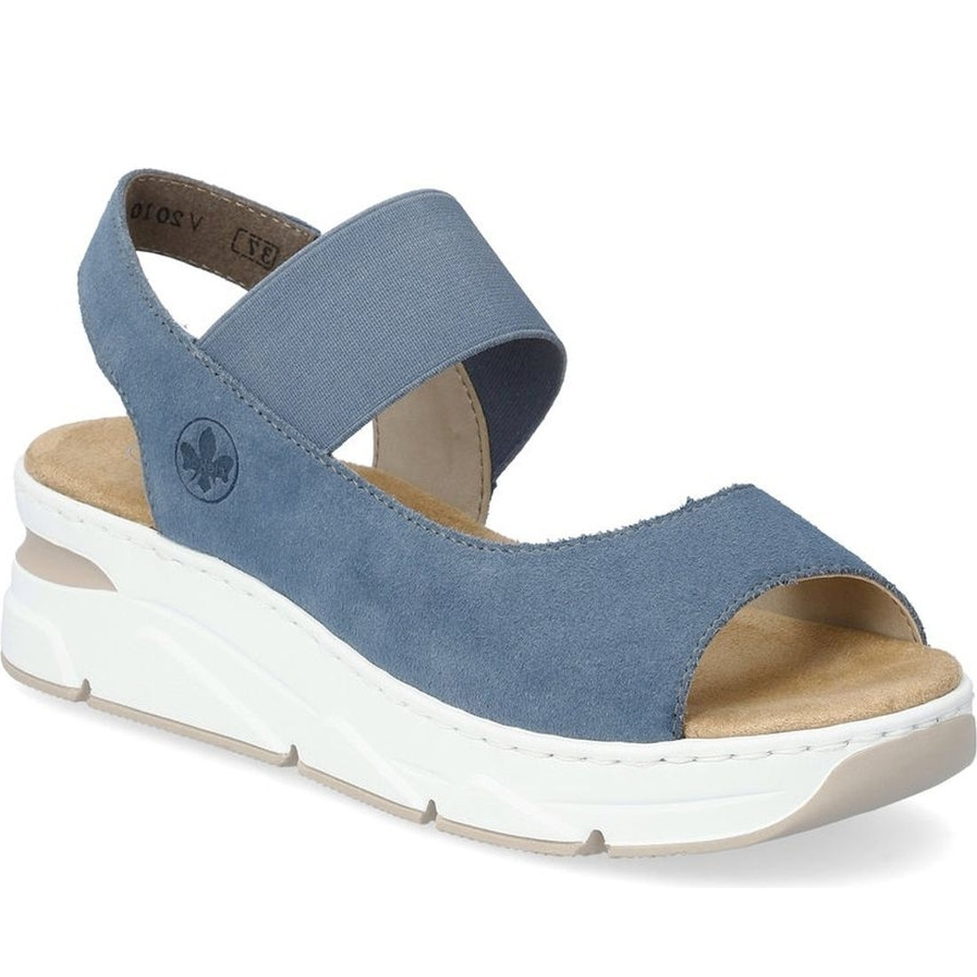 Rieker womens blue casual open sandals | Vilbury London