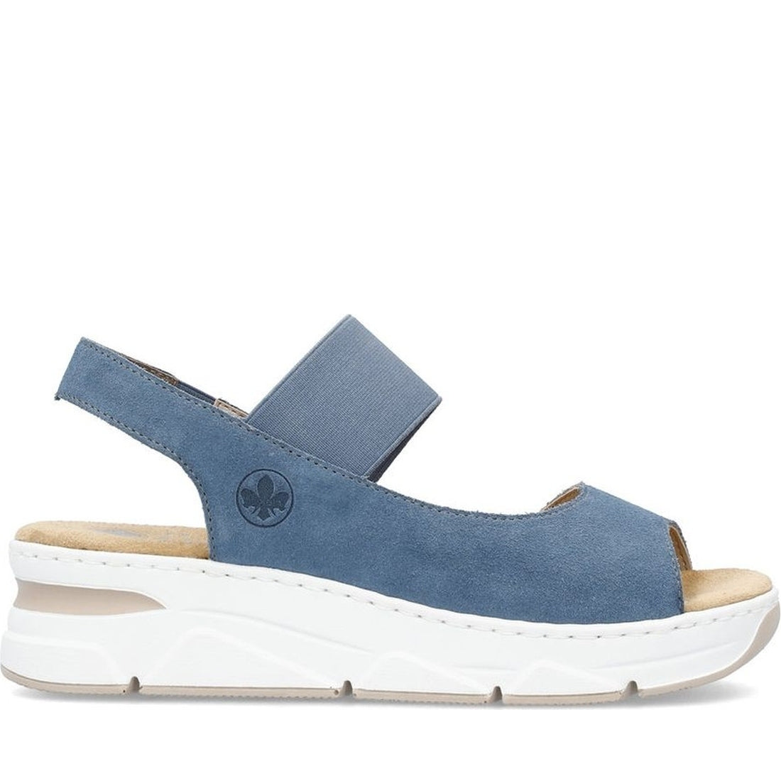 Rieker womens blue casual open sandals | Vilbury London