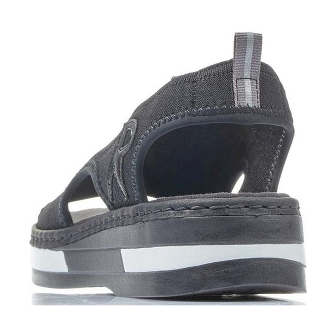 Rieker womens black casual open sandals | Vilbury London