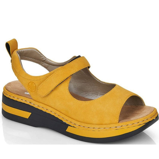 yellow casual open sandals