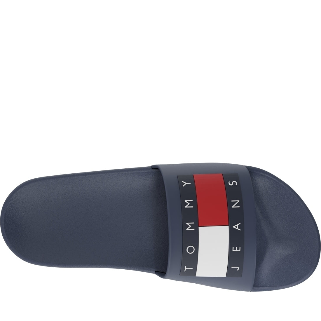 Tommy Jeans mens dark night navy casual open pool slide | Vilbury London