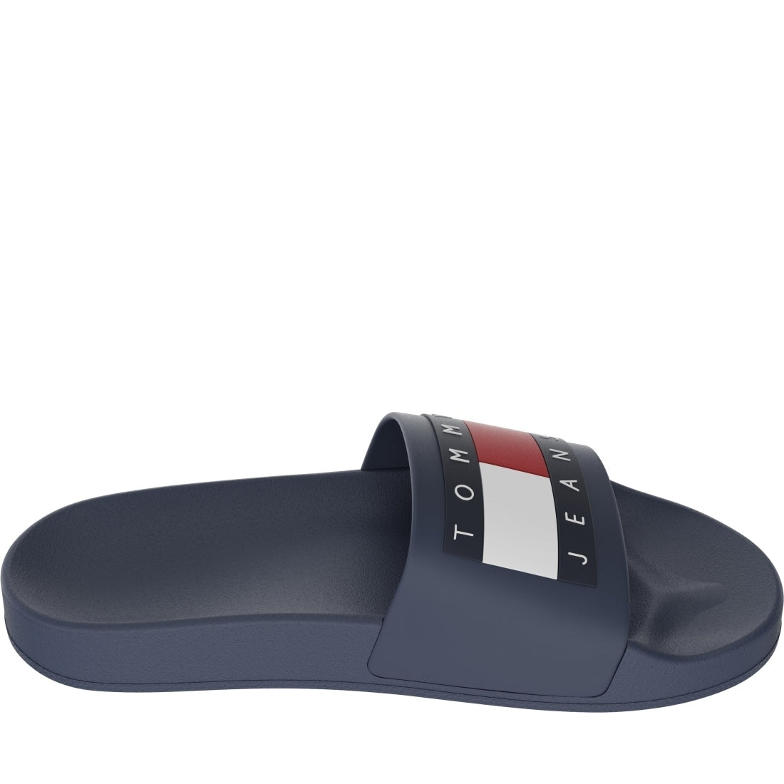 Tommy Jeans mens dark night navy casual open pool slide | Vilbury London