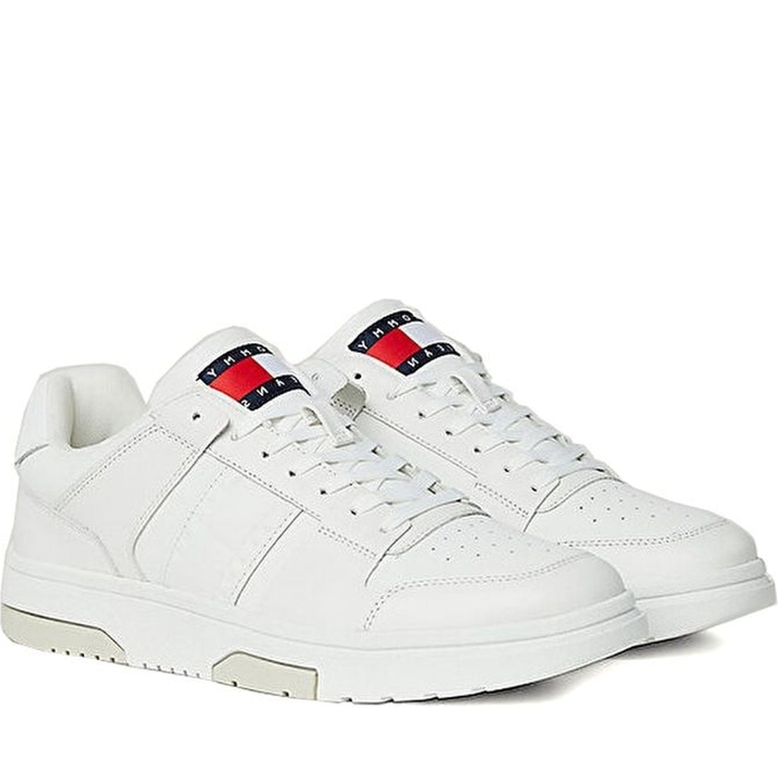 Tommy Jeans mens ecru cupsole 2.0 leisure trainers | Vilbury London