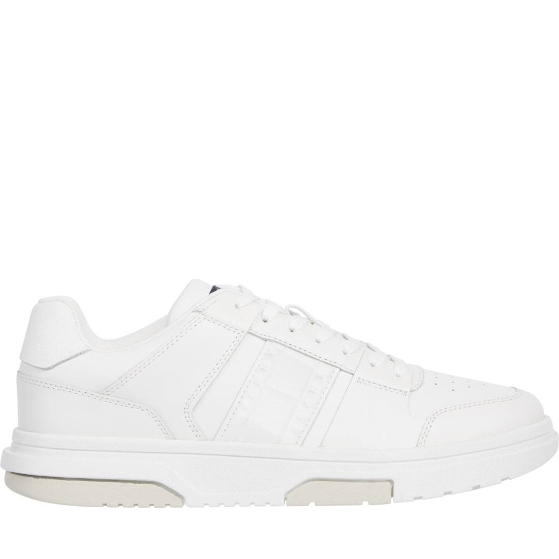 Tommy Jeans mens ecru cupsole 2.0 leisure trainers | Vilbury London