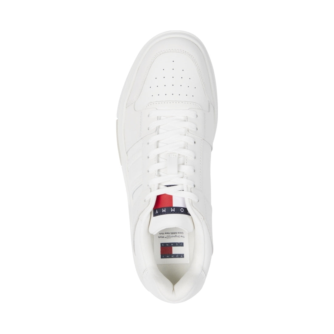 Tommy Jeans mens ecru cupsole 2.0 leisure trainers | Vilbury London