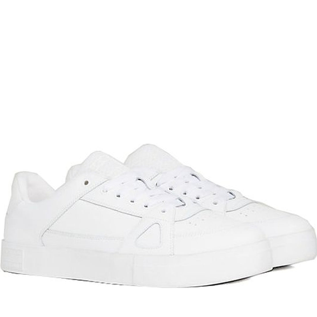 Tommy Jeans mens white vulcanized foxing flag leisure trainers | Vilbury London