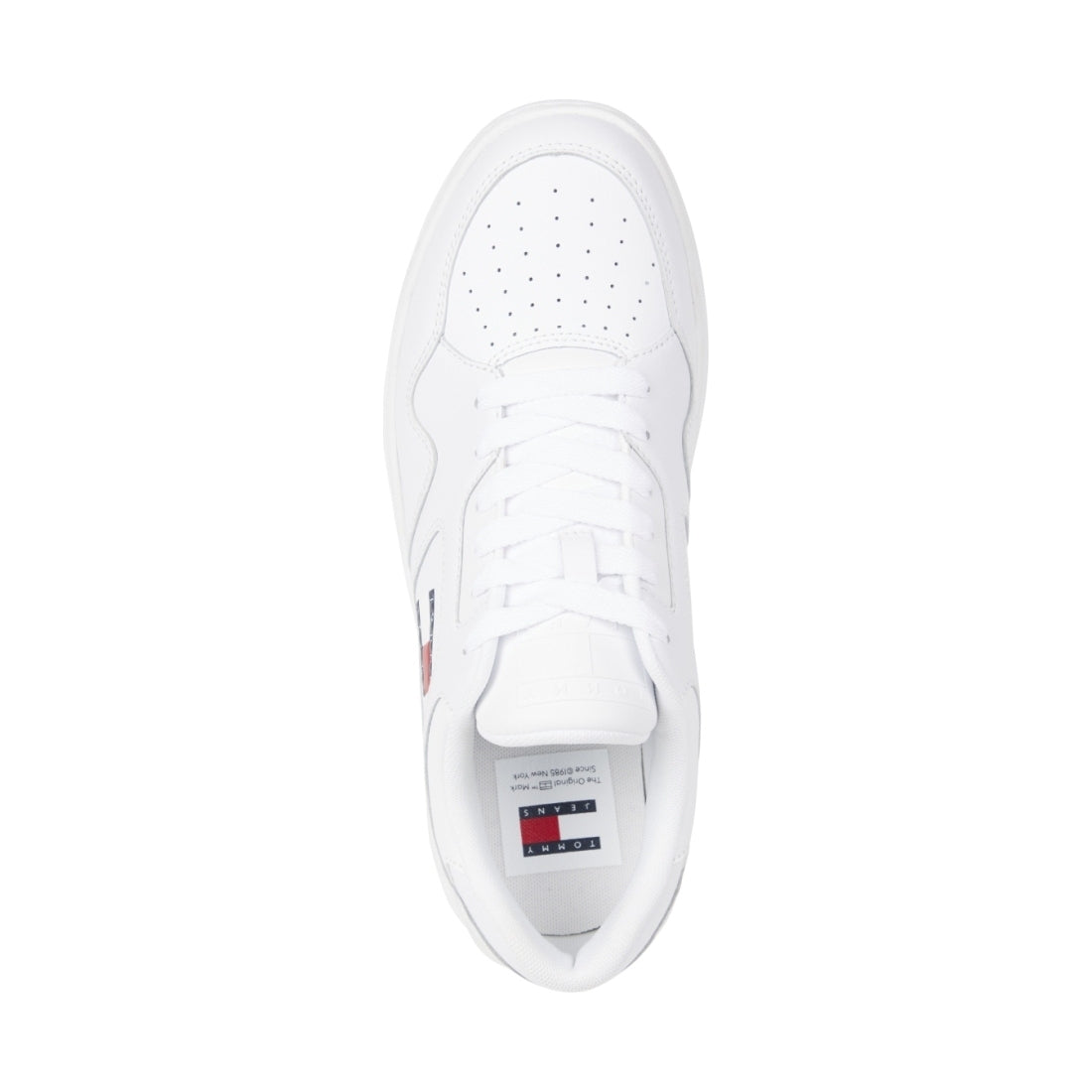 Tommy Jeans mens white outsole color leisure trainers | Vilbury London