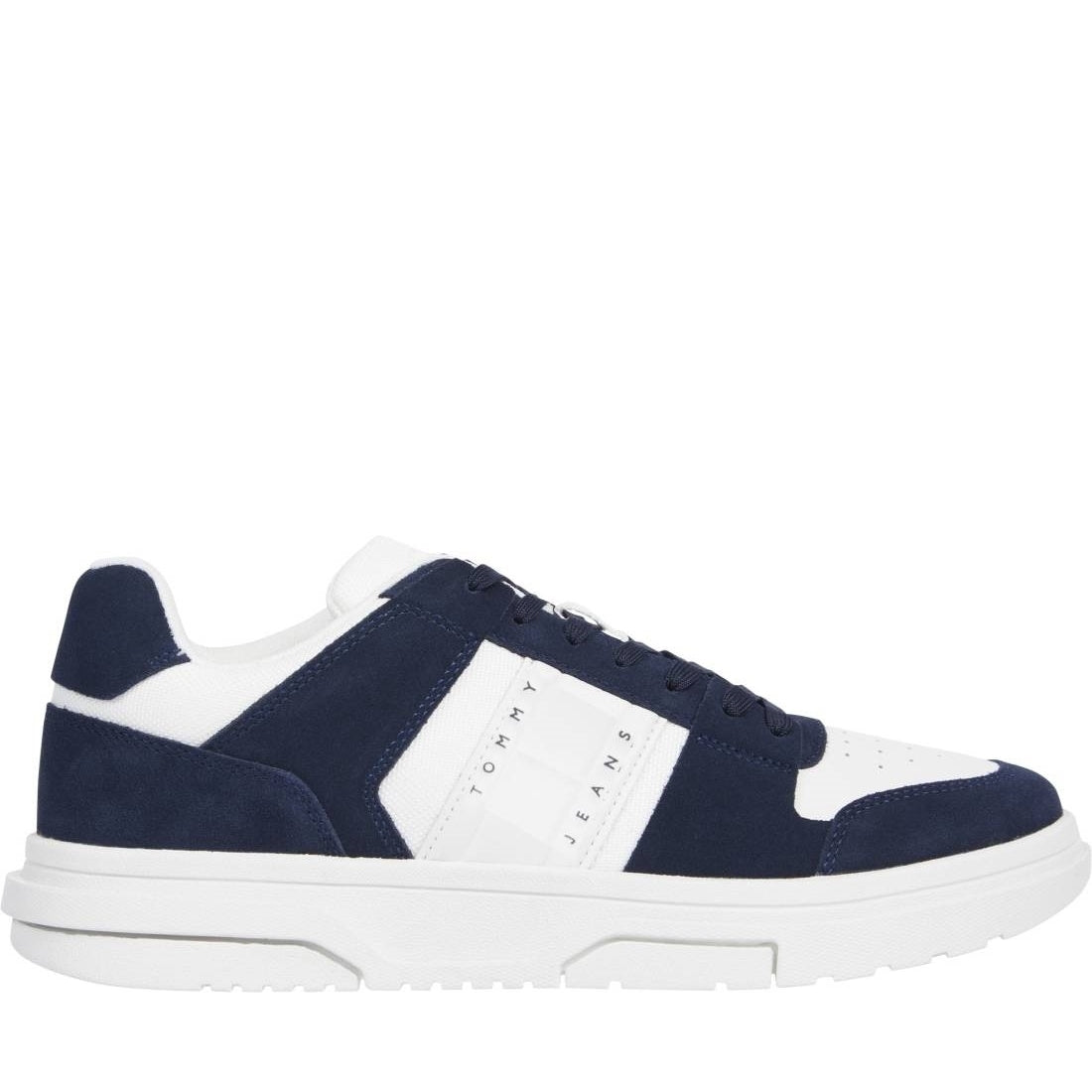 Tommy Jeans mens dark night navy the brooklyn leisure trainers | Vilbury London