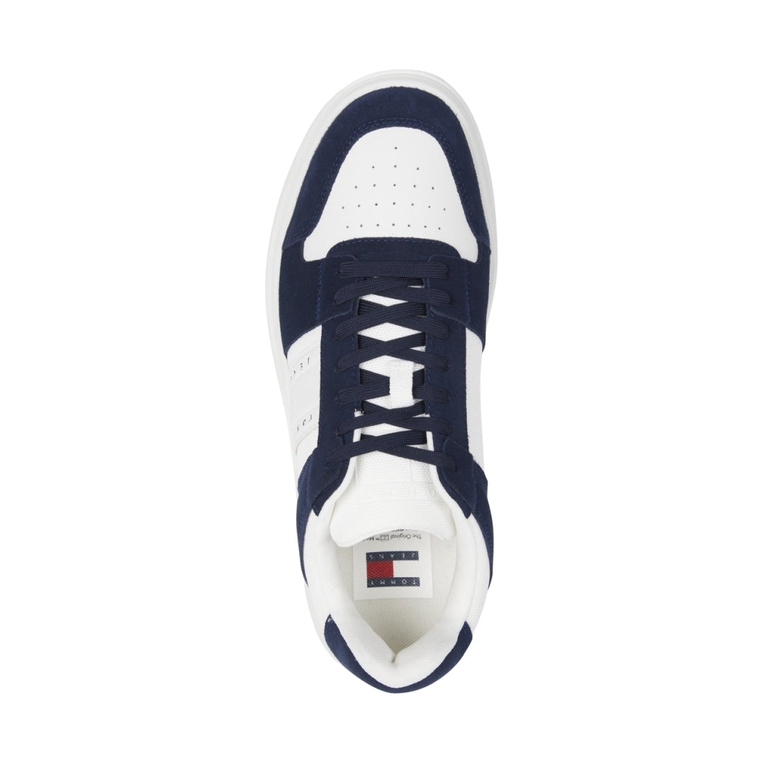 Tommy Jeans mens dark night navy the brooklyn leisure trainers | Vilbury London