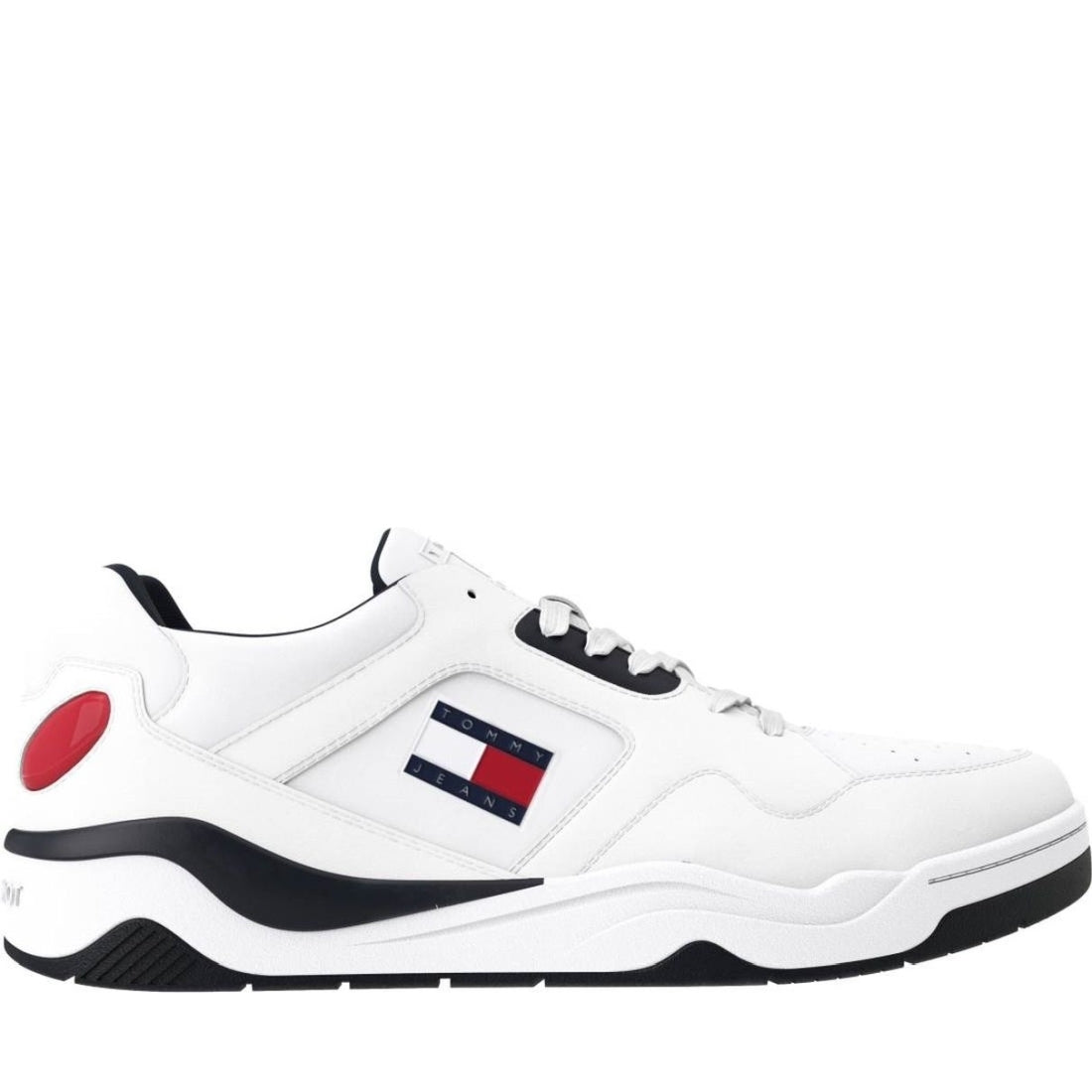 Tommy Jeans mens 0g1 logo execution basket trainers | Vilbury London