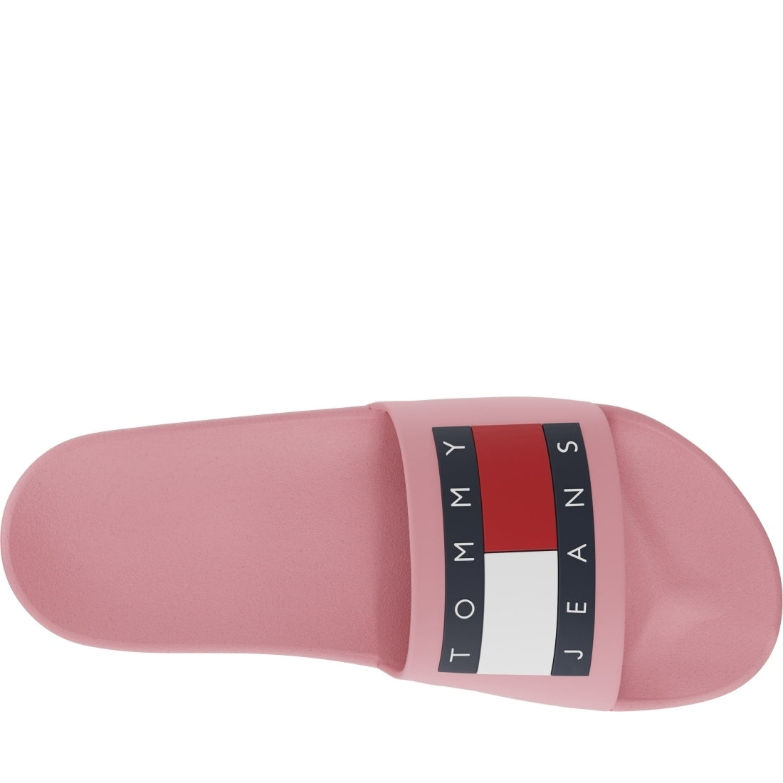 Tommy Jeans womens tickled pink flag pool slides | Vilbury London