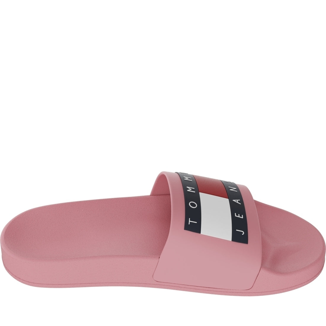 Tommy Jeans womens tickled pink flag pool slides | Vilbury London