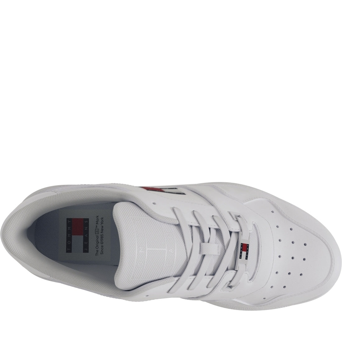 Tommy Jeans womens white retro basket flatform | Vilbury London