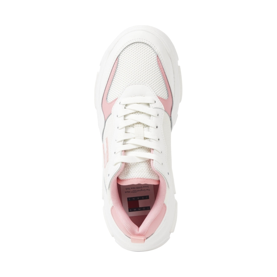 Tommy Jeans womens tickled pink lightweight hybrid leisure trainers | Vilbury London