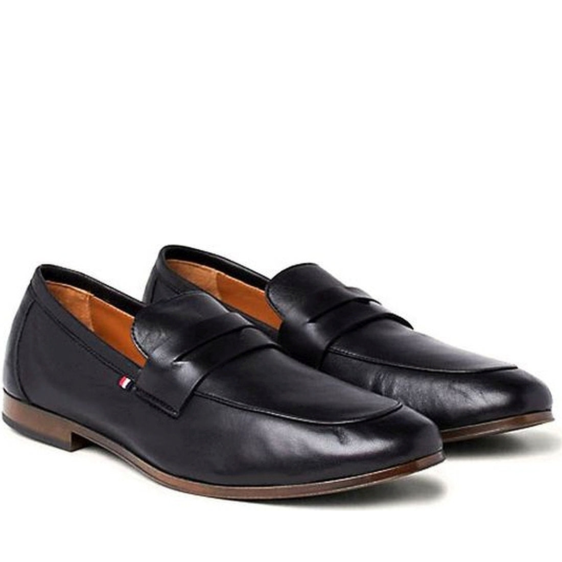 Tommy Hilfiger mens black casual light flexible loafer | Vilbury London