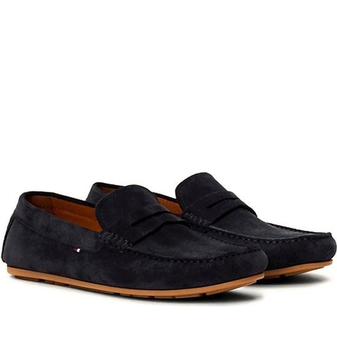 Tommy Hilfiger mens desert sky casual driver mocasins | Vilbury London