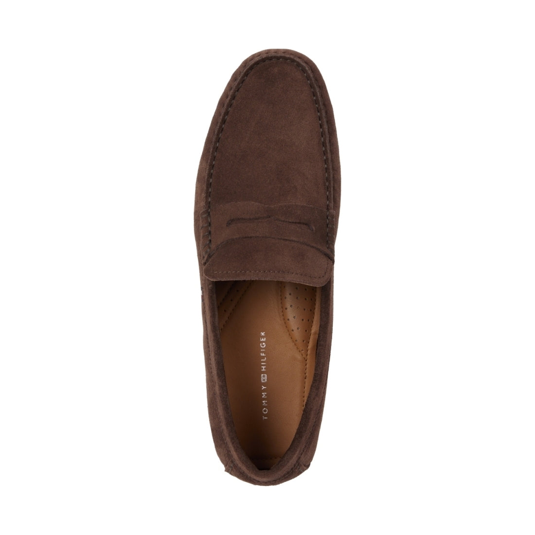 Tommy Hilfiger mens cocoa casual driver mocasins | Vilbury London