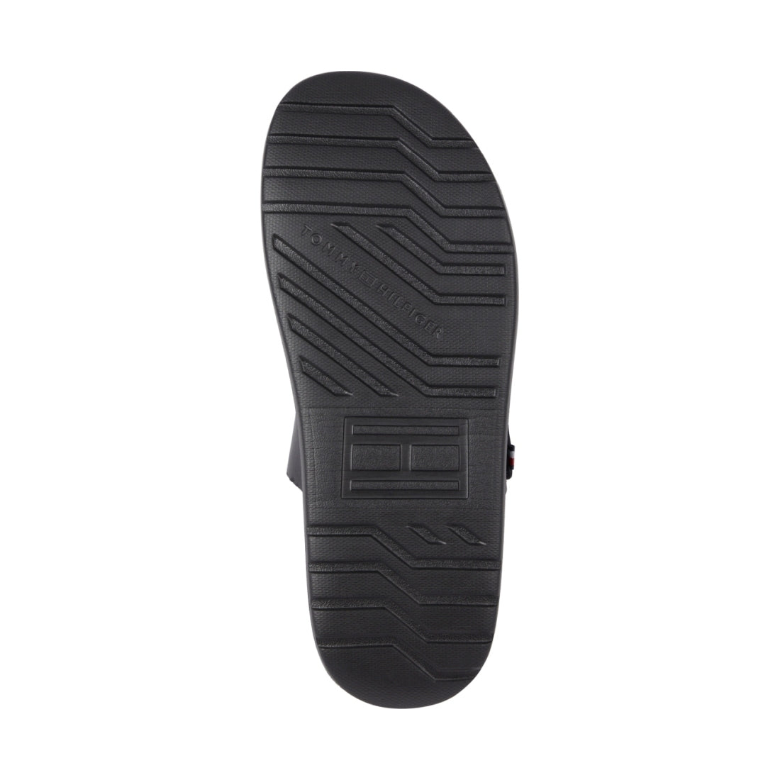 Tommy Hilfiger mens black density mix sandal | Vilbury London