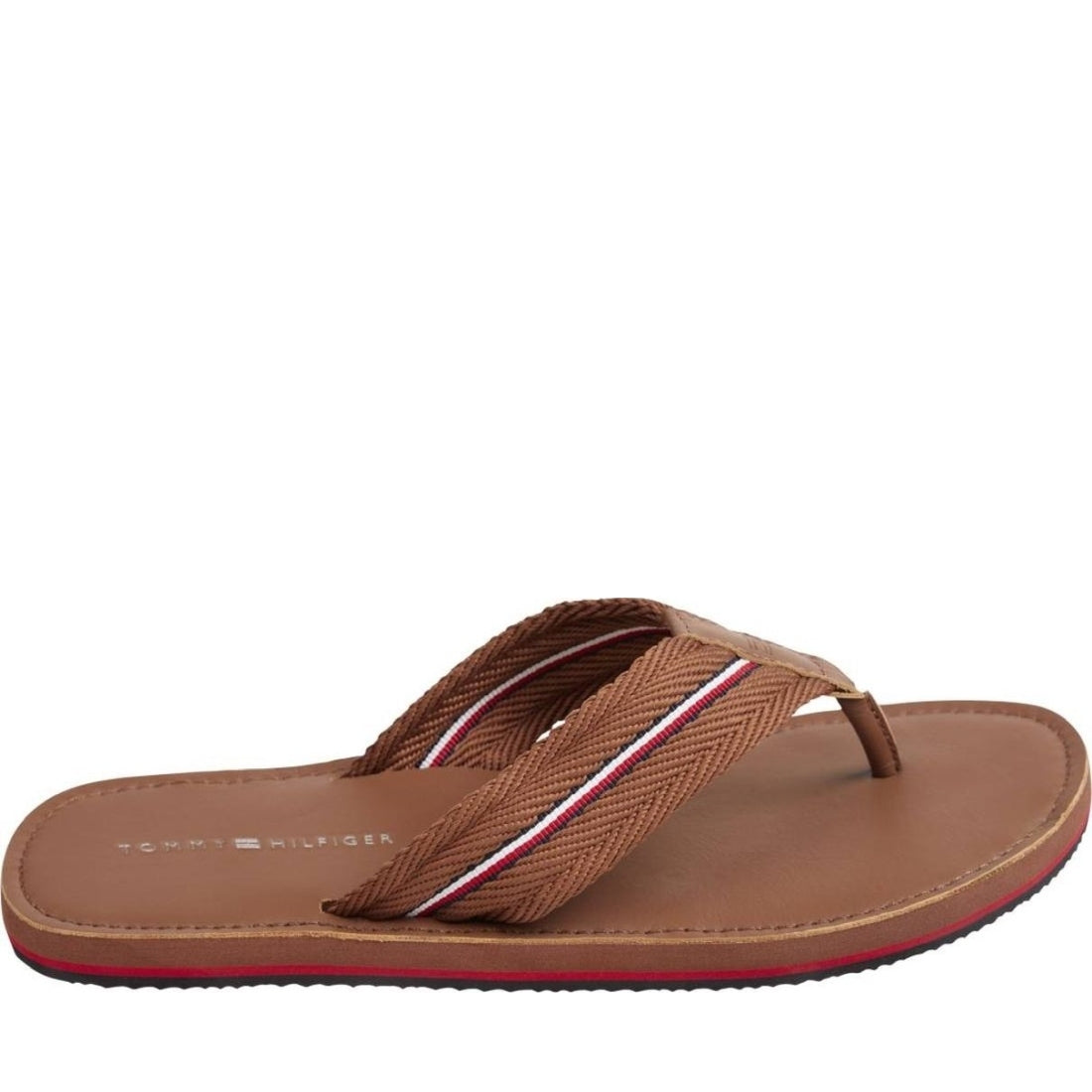 Tommy Hilfiger mens winter cognac beach sandal | Vilbury London