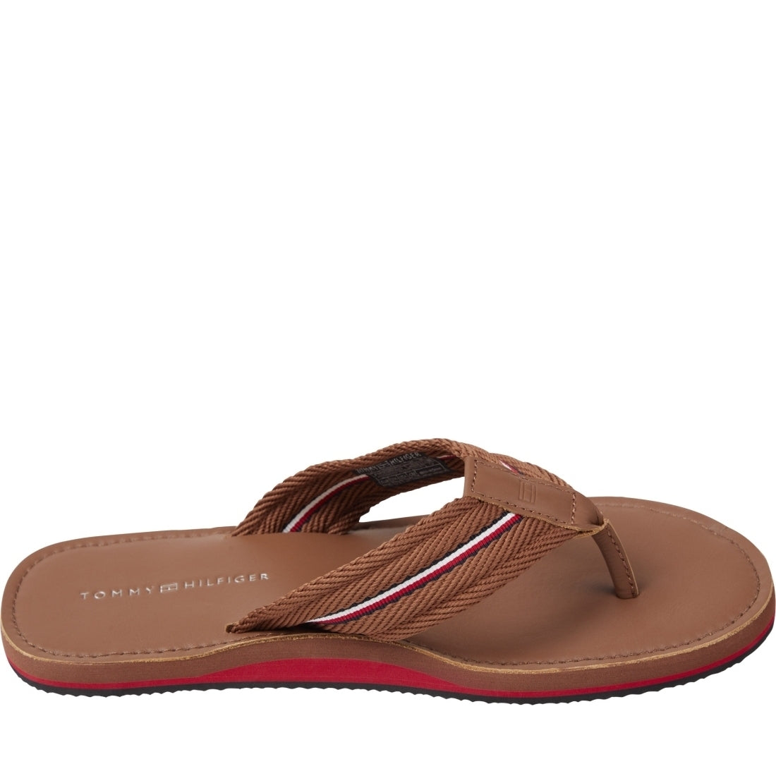 Tommy Hilfiger mens winter cognac beach sandal | Vilbury London