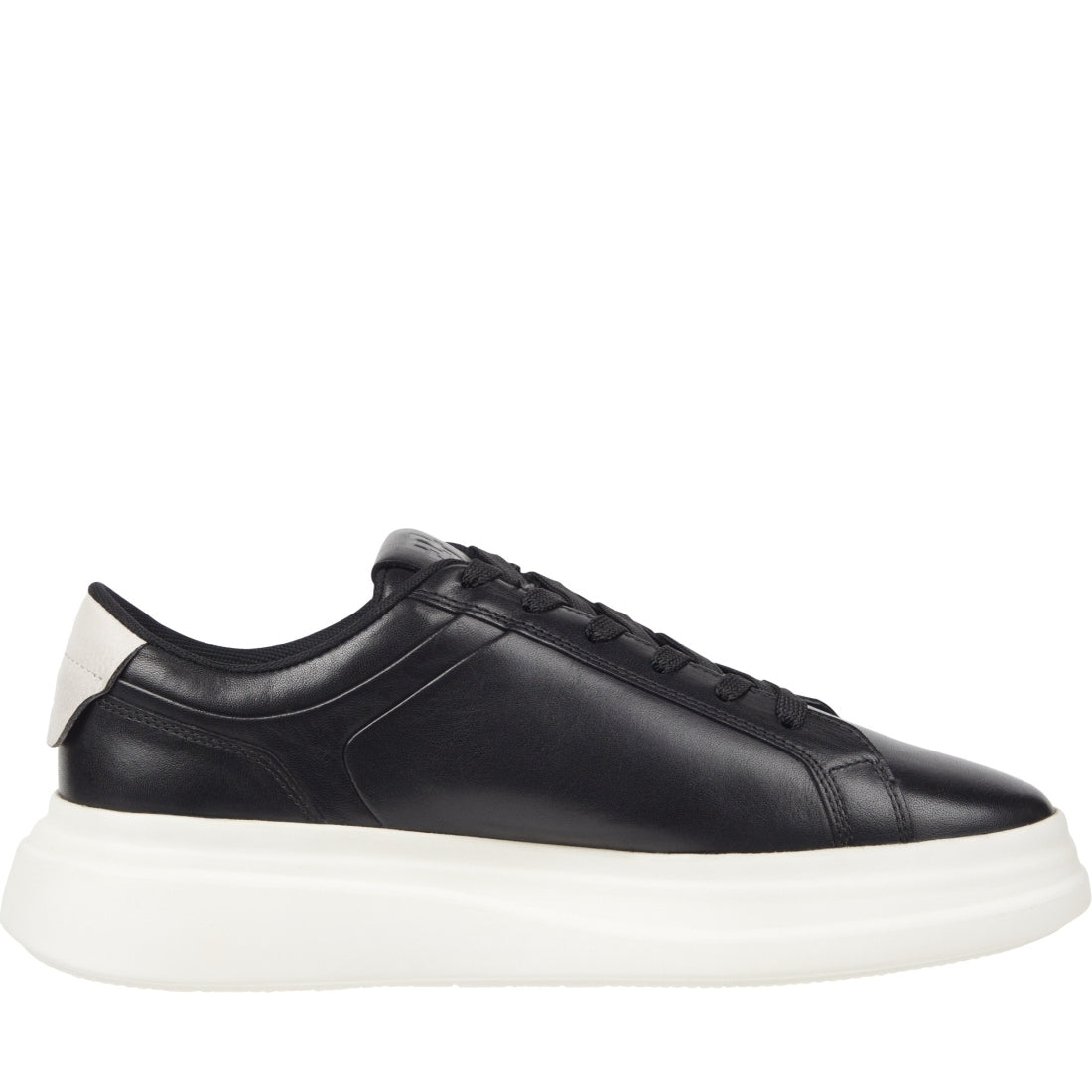 Tommy Hilfiger womens black pointy court sneaker | Vilbury London