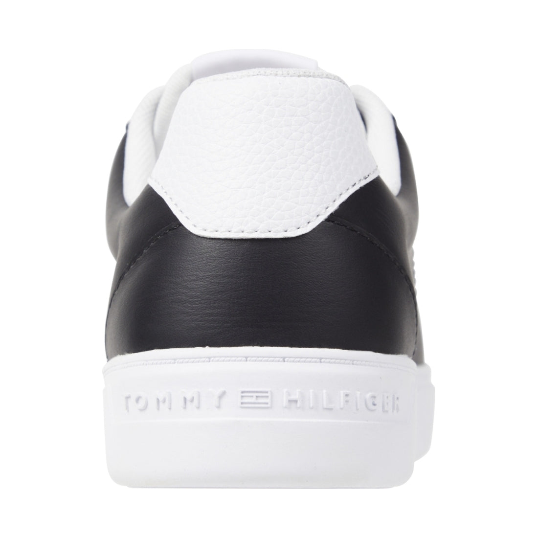 Tommy Hilfiger womens black essential elevated sneaker | Vilbury London