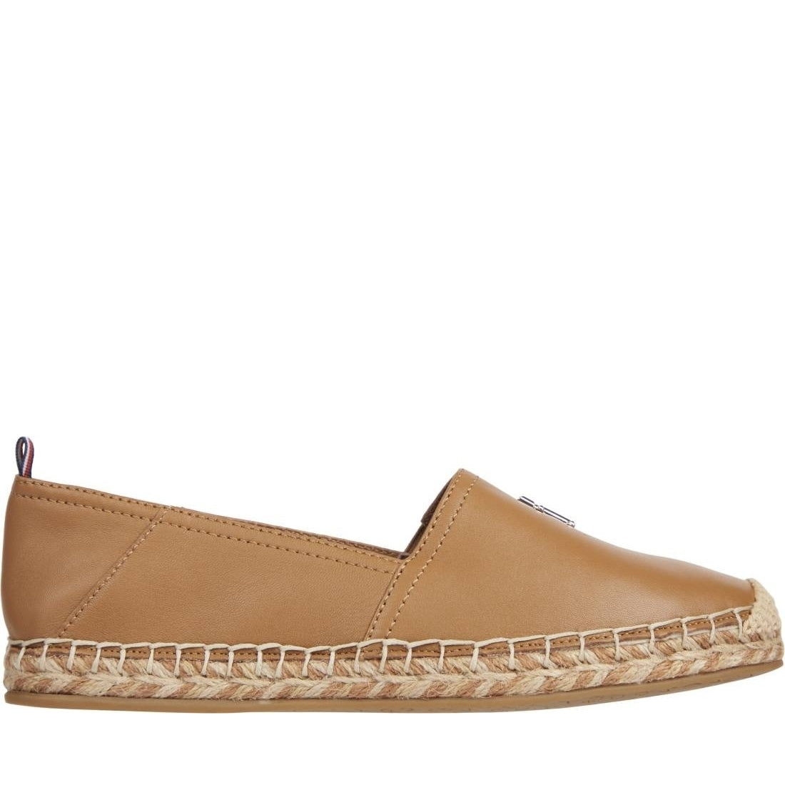 Tommy Hilfiger womens summer cognac flat espadrille | Vilbury London