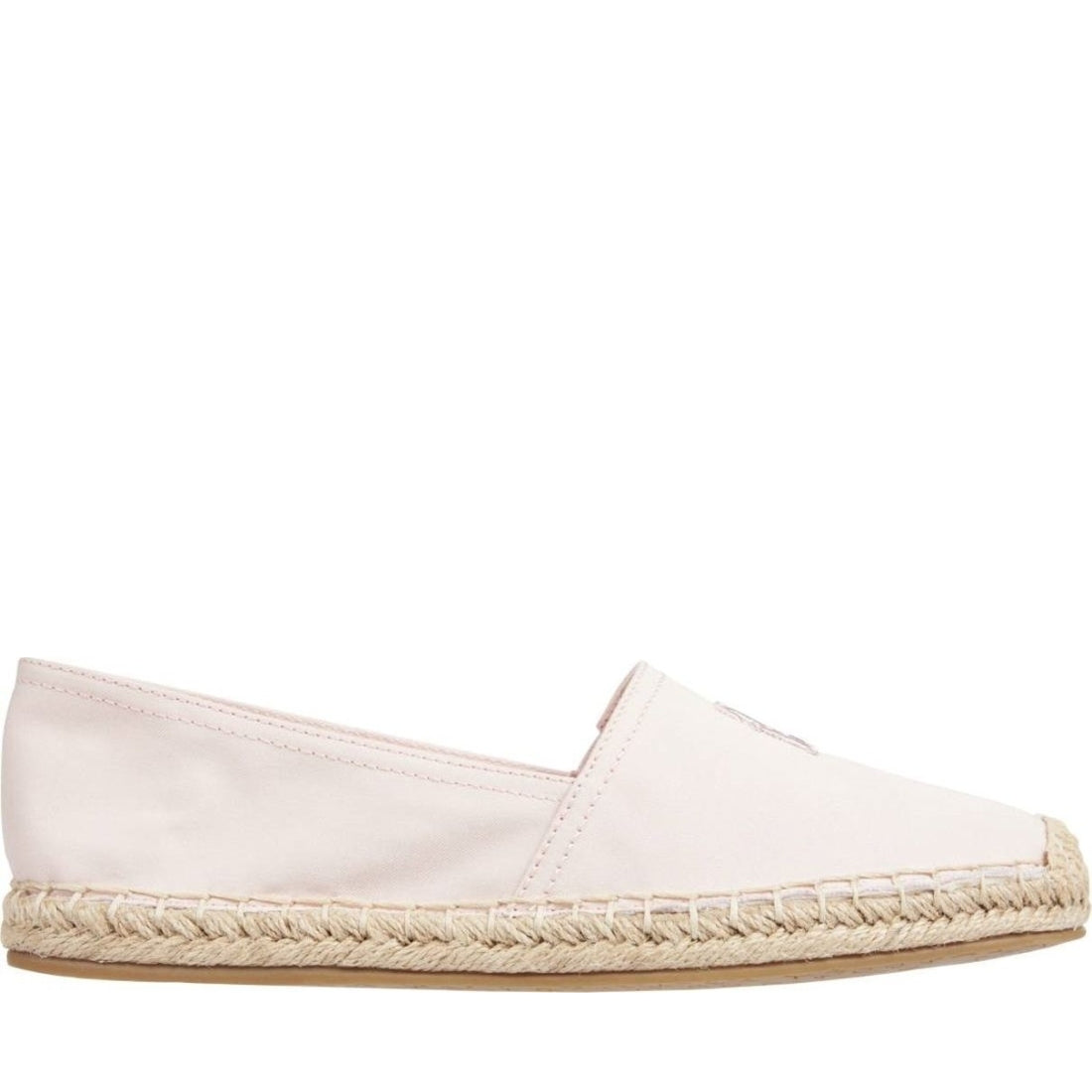 Tommy Hilfiger womens whimsy pink embroidered flat espadrille | Vilbury London