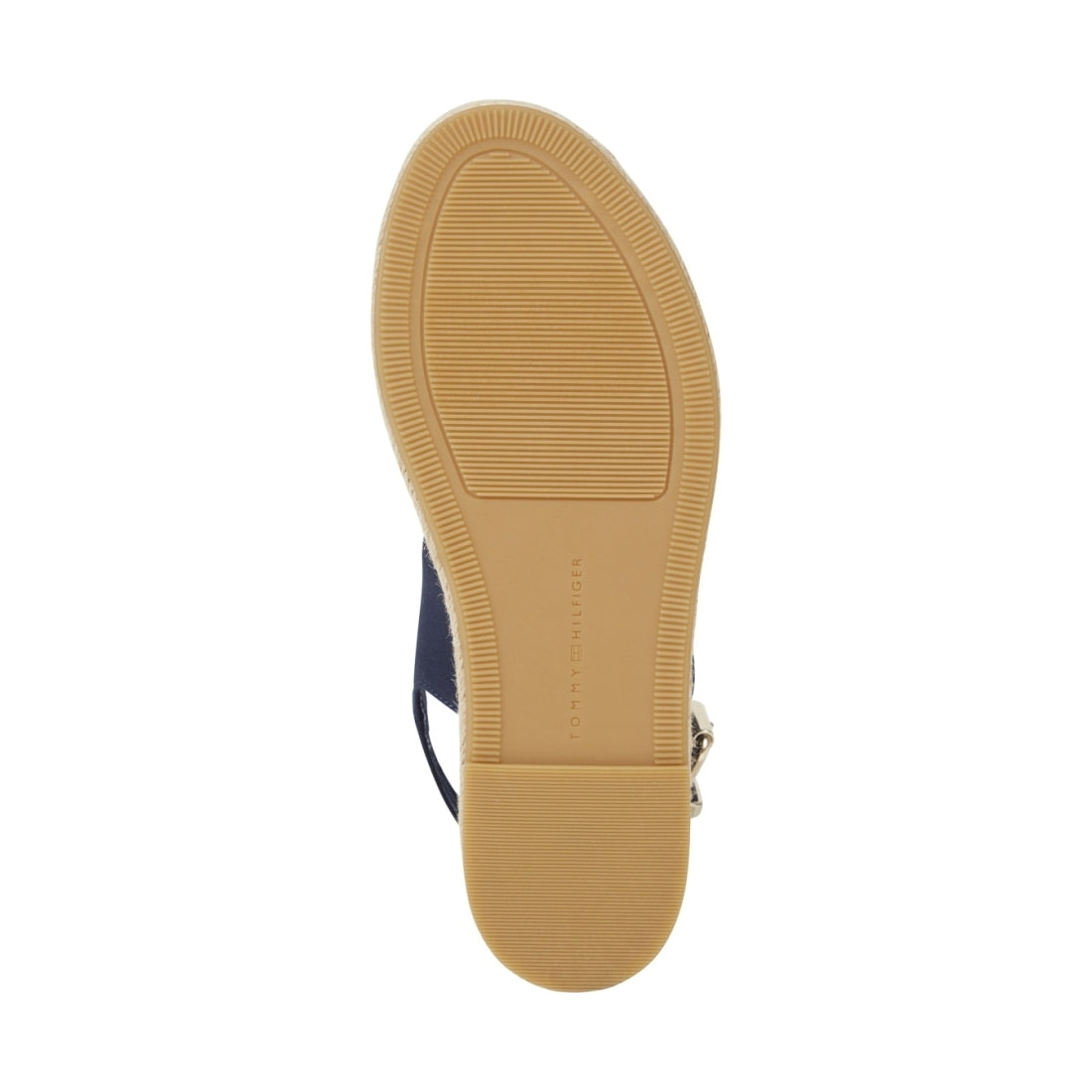 Tommy Hilfiger womens space blue mid wedge sandal | Vilbury London