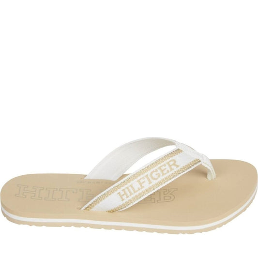 Tommy Hilfiger womens harvest wheat beach sandal | Vilbury London