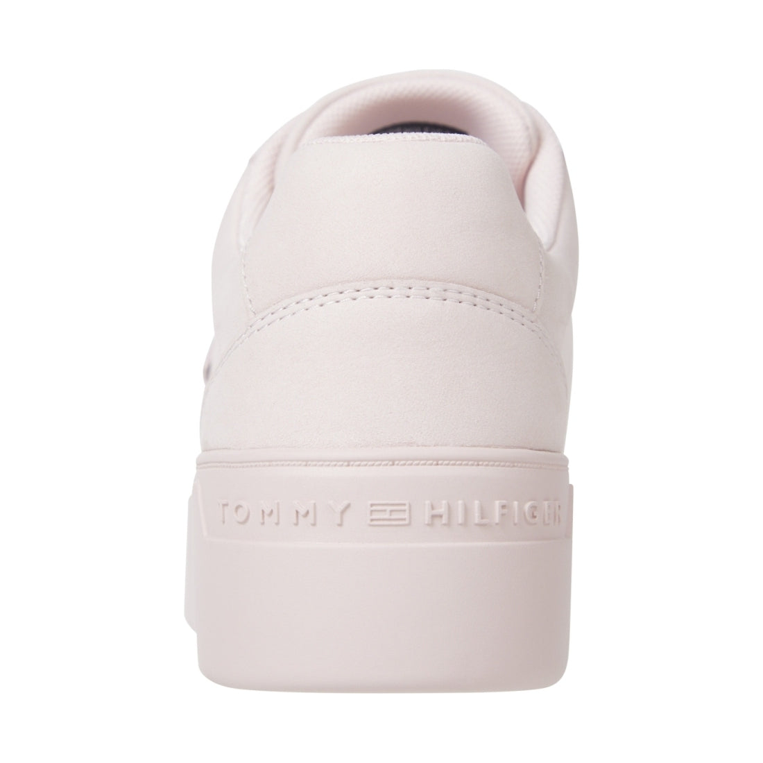 Tommy Hilfiger womens whimsy pink platform court sneaker | Vilbury London