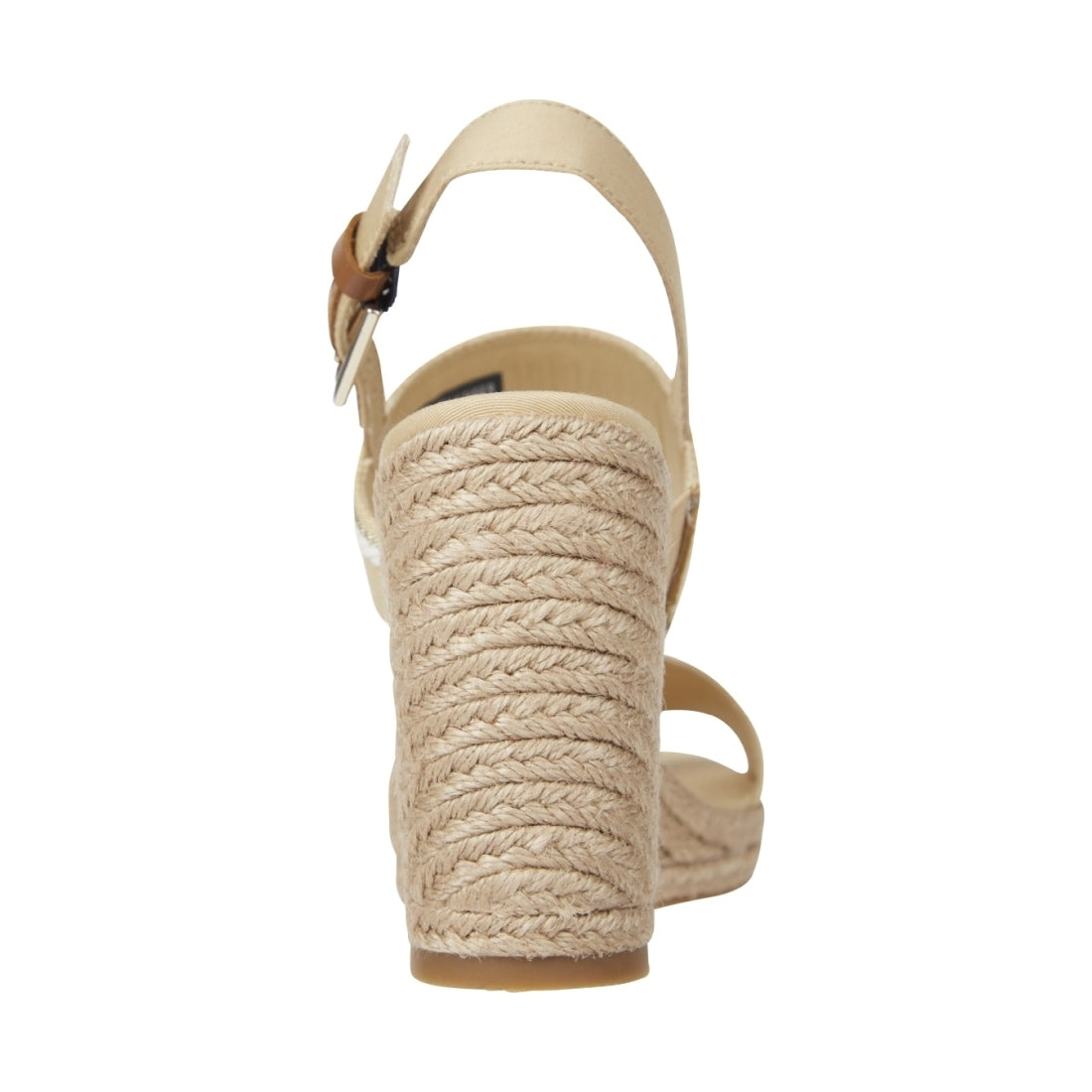 Tommy Hilfiger womens harvest wheat webbing high wedge sandal | Vilbury London