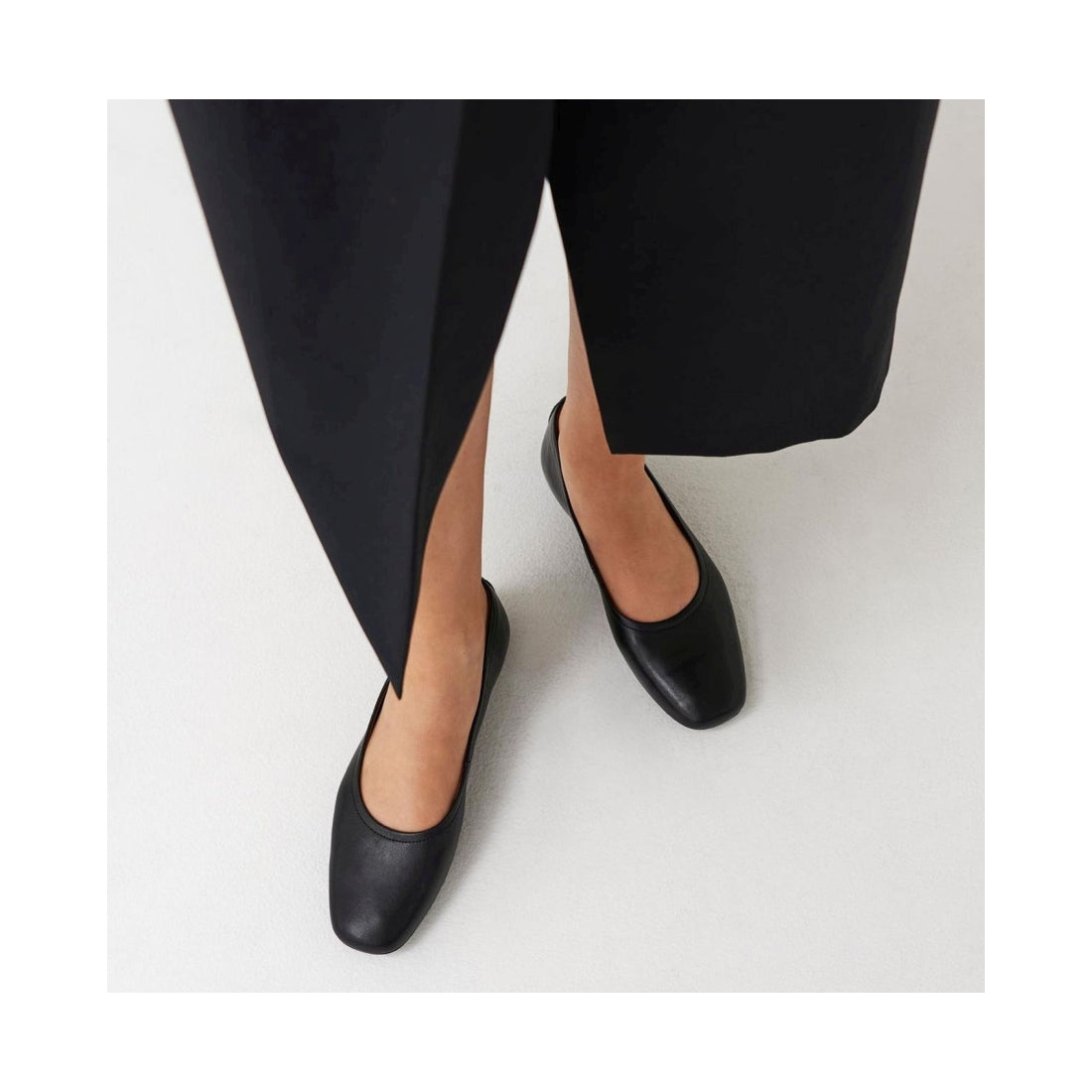 Vagabond womens black jolin ballerinas | Vilbury London