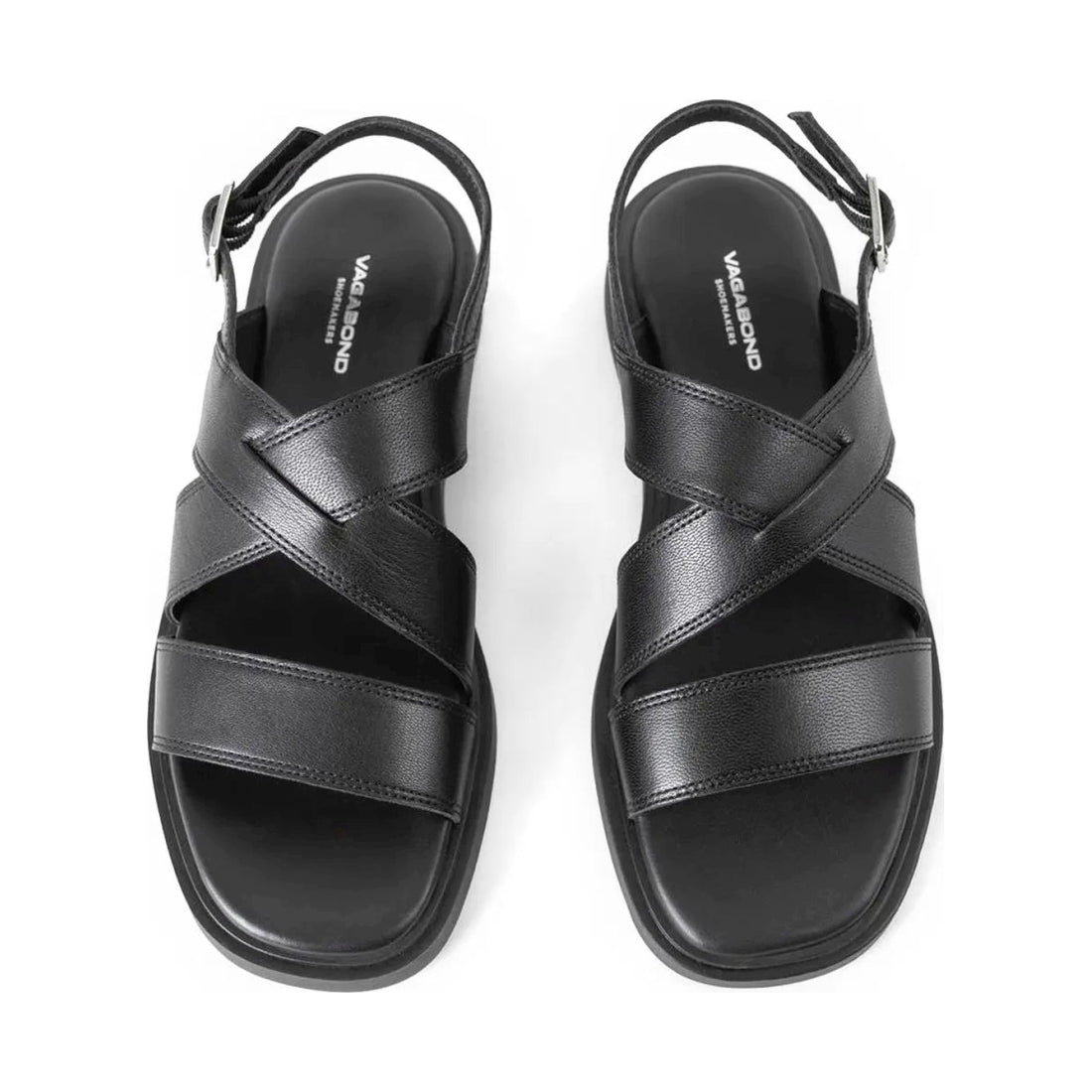 Vagabond womens black connie sandals | Vilbury London