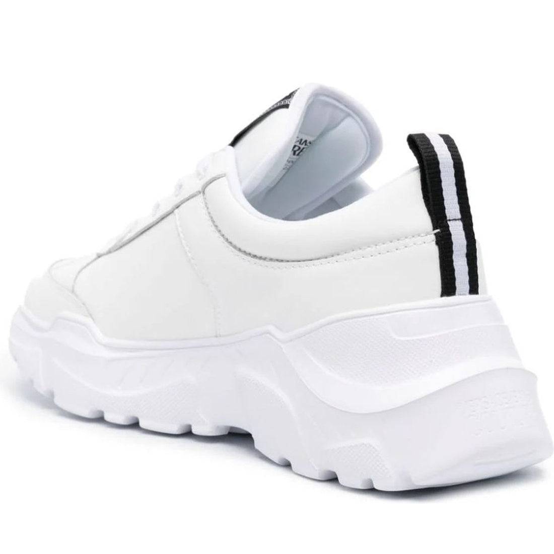 Versace Jeans Couture mens white fondo speedtrack sneakers | Vilbury London