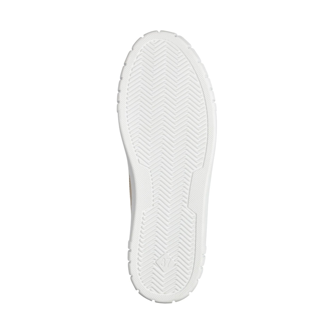 Marco Tozzi womens white, dune ago trainers | Vilbury London