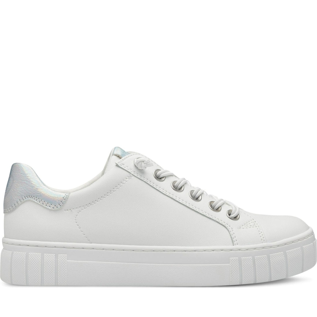 Marco Tozzi womens white comb ago trainers | Vilbury London