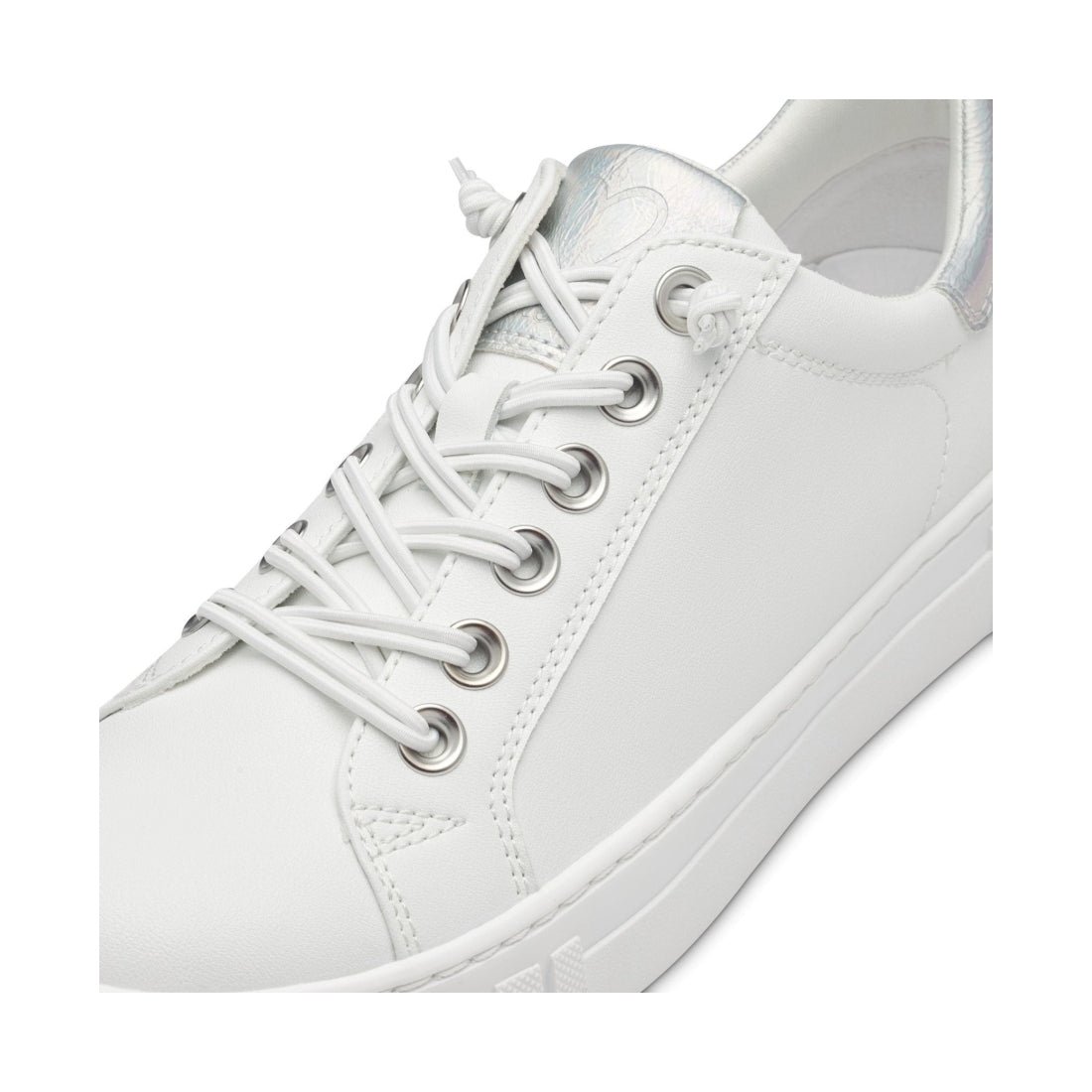 Marco Tozzi womens white comb ago trainers | Vilbury London