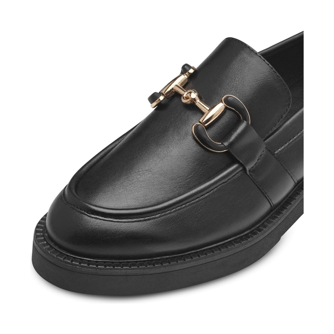 Marco Tozzi womens black wiston loafers | Vilbury London