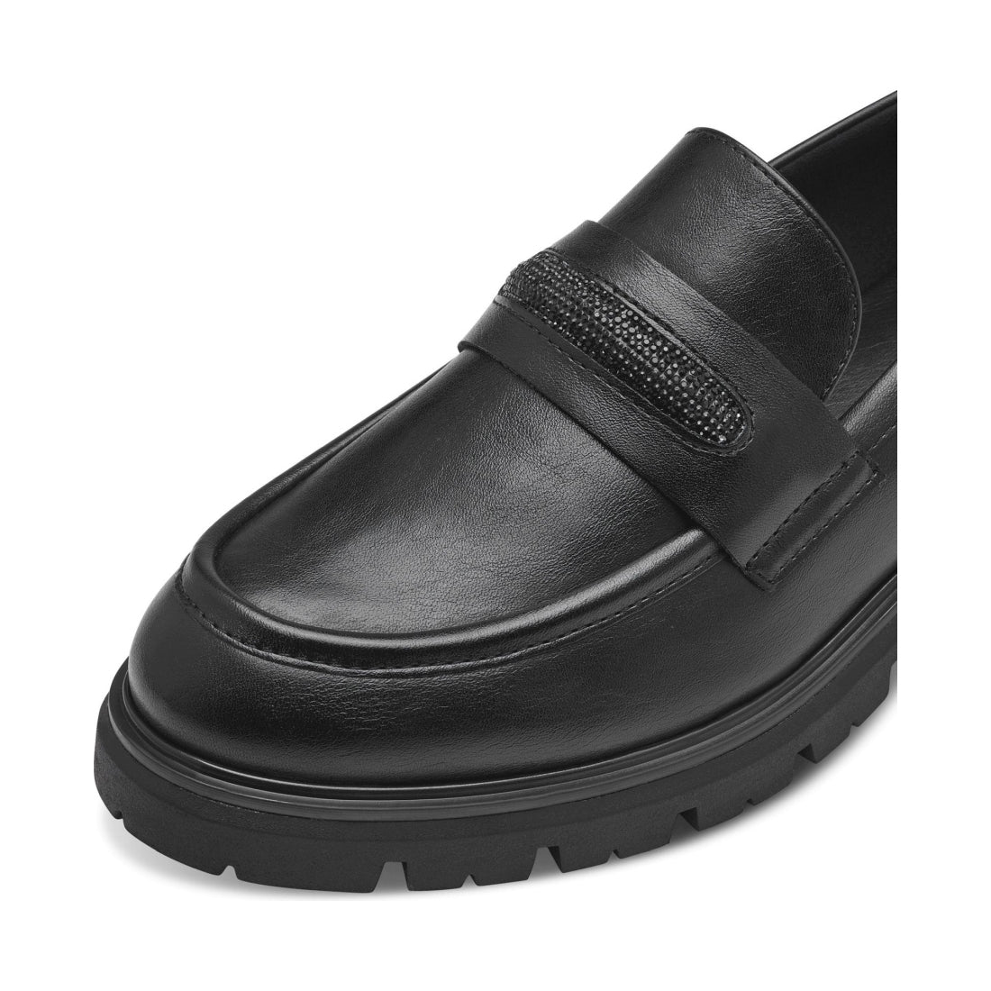 Marco Tozzi womens black bello loafers | Vilbury London