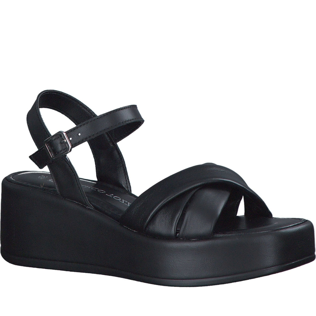 Marco Tozzi womens black adorah sandals | Vilbury London