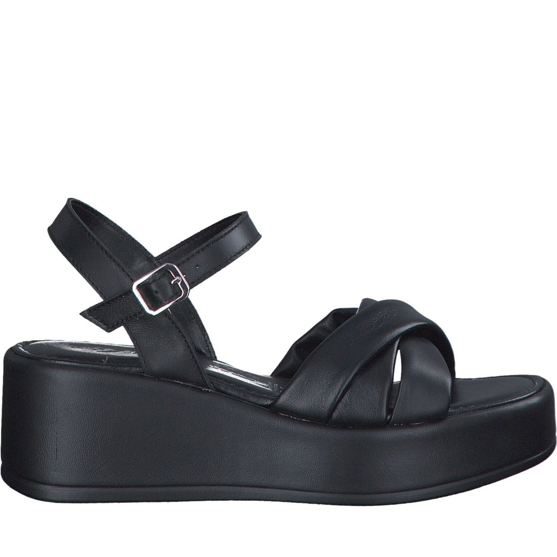 Marco Tozzi womens black adorah sandals | Vilbury London