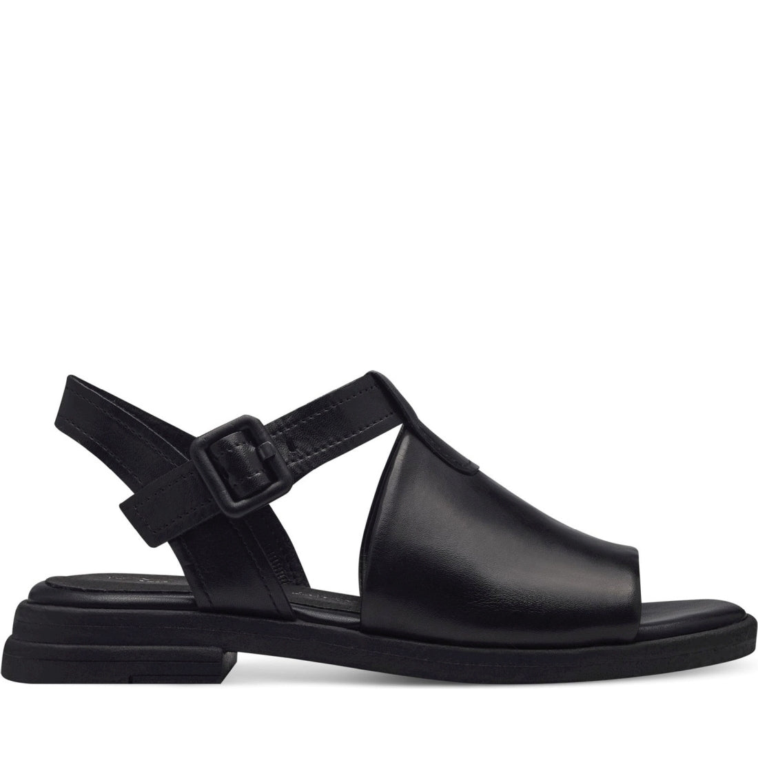 Marco Tozzi womens black ridi sandals | Vilbury London