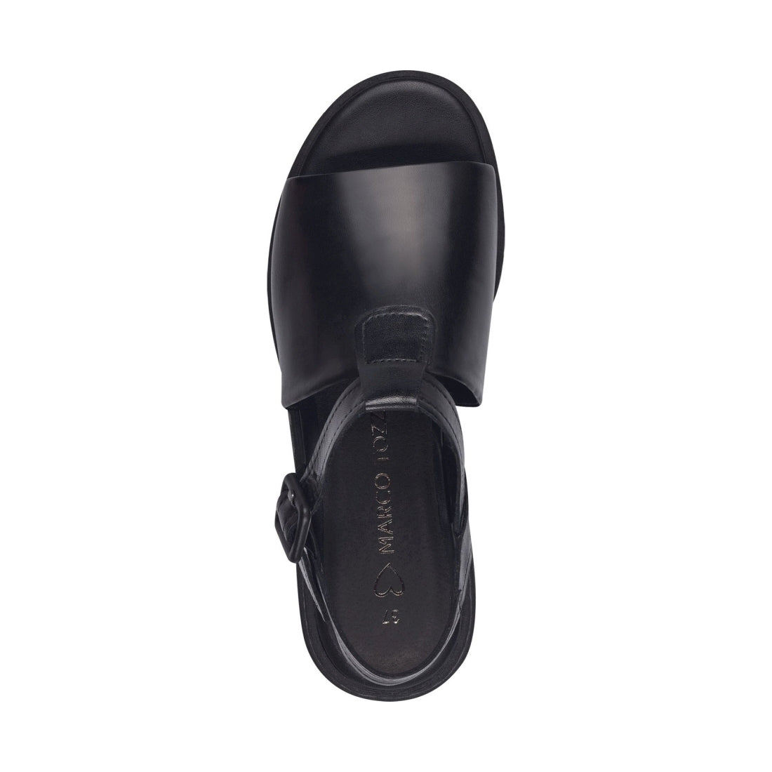 Marco Tozzi womens black ridi sandals | Vilbury London