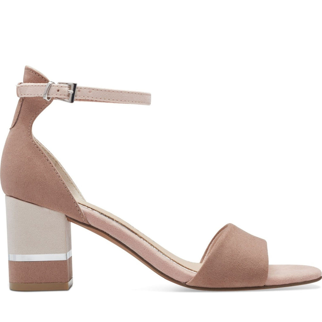 Marco Tozzi womens nude comb paduli sandals | Vilbury London