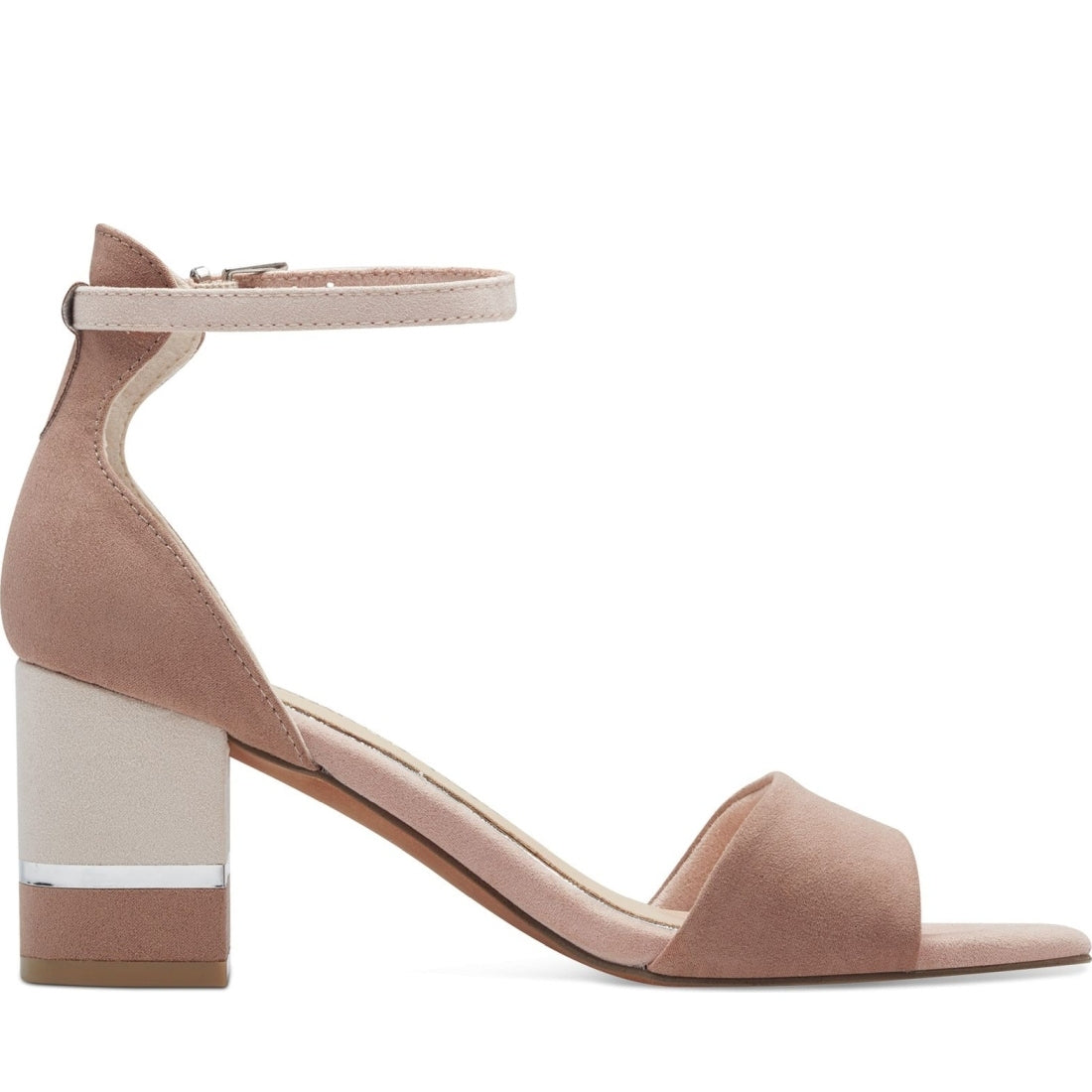 Marco Tozzi womens nude comb paduli sandals | Vilbury London